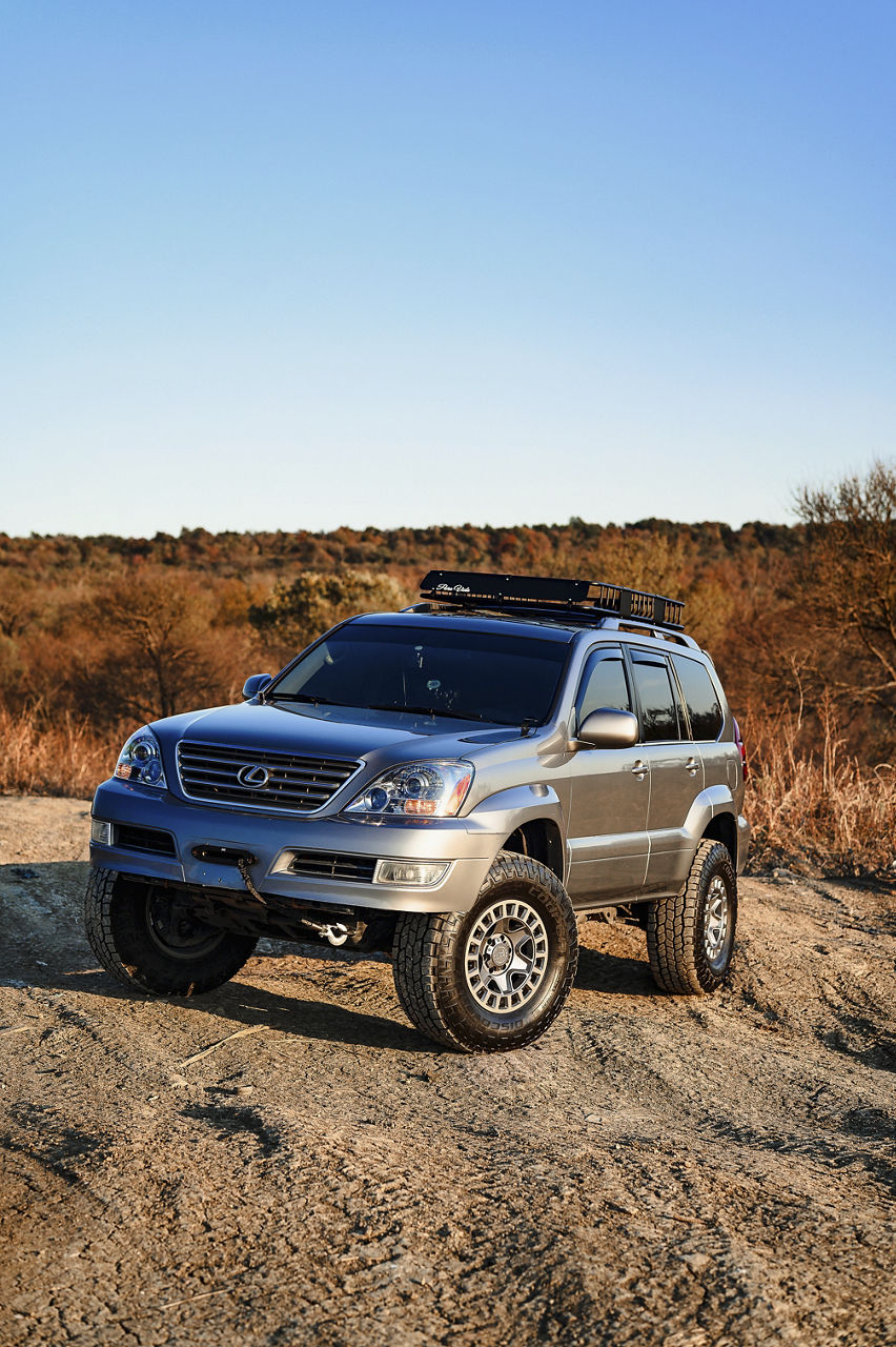 2008 Lexus GX470 Black Rhino YORK Gray Black Rhino
